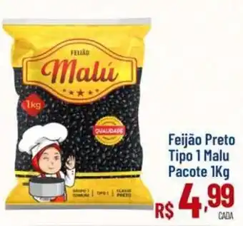 Feijão preto tipo 1 malu