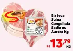 Max Atacadista Bisteca Suína Congelada Sadia ou Aurora Kg oferta