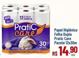 Max Atacadista Papel higiênico folha dupla pratic care pacote oferta