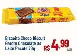Max Atacadista Biscoito Choco Biscuit Garoto Chocolate ao Leite Pacote oferta
