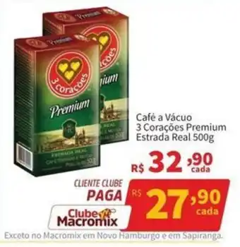 Café a Vácuo 3 Corações Premium Estrada Real