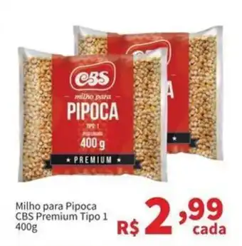 Milho para Pipoca CBS Premium Tipo 1