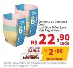 Macromix Atacado Conjunto de Cumbuca Coza oferta