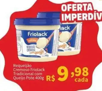 Macromix Atacado Requeijão cremoso friolack tradicional com queijo oferta