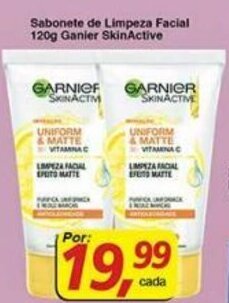 Sabonete de Limpeza facial 120g Garnier SkinActive
