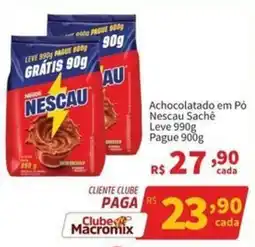 Macromix Atacado Achocolatado em pó nescau sachê oferta