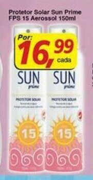 Supermercados Guanabara Protetor Solar Sun Prime FPS 15 Aerossol 150ml oferta