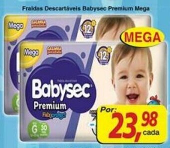 Supermercados Guanabara Fraldas Descartaveis Babysec Premium Mega oferta
