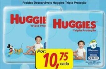 Supermercados Guanabara Fraldas descartaveis Huggies tripla Pretecao oferta