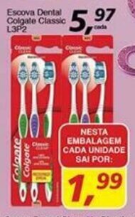 Supermercados Guanabara Escova Dental Colgate Classic L3P2 oferta