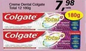 Supermercados Guanabara Creme Dental Colgate Total 12 180g oferta