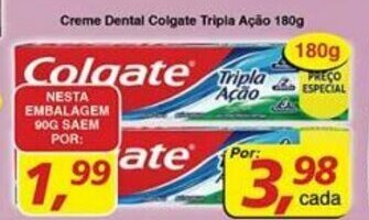Creme Dental Colgate Tripla Acao 180g