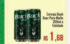 Mart Minas Cerveja buck beer puro malte 269ml a unidade oferta