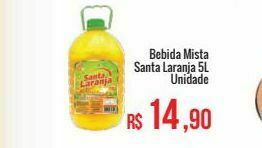 Bebida mista santa laranja 5l unidade