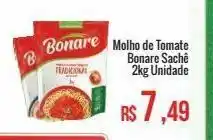 Molho de tomate bonare sachê 2kg unidade