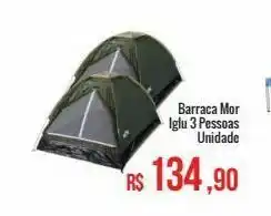 Mart Minas Barraca mor iglu 3 pessoas unidade oferta