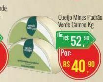 Mart Minas Queijo minas padrão verde campo kg oferta