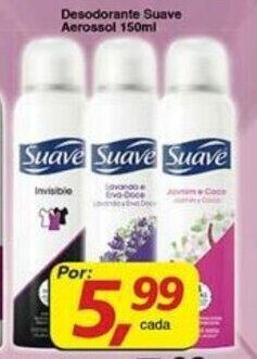 Supermercados Guanabara Desodorante Suave Aerossol 150ml oferta