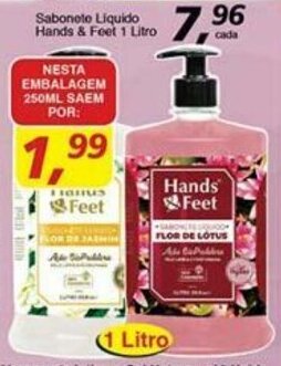 Supermercados Guanabara Sabonete Liquido Hands & Feet 1L oferta