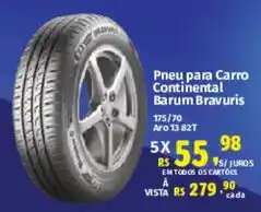 Supermercados Mateus Pneu para carro continental barum bravuris oferta