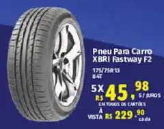Supermercados Mateus Pneu Para Carro XBR1 Fastway F2 oferta