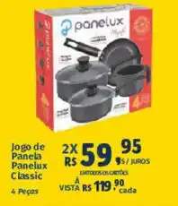 Supermercados Mateus Jogo de Panela Panelux Classic oferta