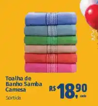 Supermercados Mateus Toalha de Banho Samba Camesa oferta