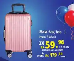 Supermercados Mateus Mala Bag Top Preta / Média oferta
