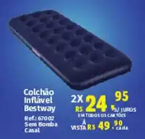 Supermercados Mateus Colchão inflável bestway sem bomba casal oferta