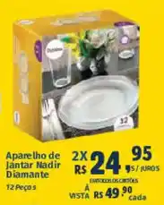 Supermercados Mateus Aparelho de Jantar Nadir Diamante oferta