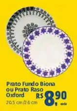 Supermercados Mateus Prato Fundo Biona ou Prato Raso Oxford oferta