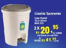 Supermercados Mateus Lixeira Sanremo oferta