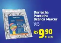 Supermercados Mateus Borracha Ponteira Branca Mercur oferta