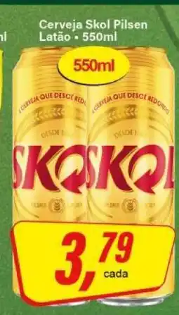 Rede Supermarket Cerveja Skol Pilsen Latão oferta