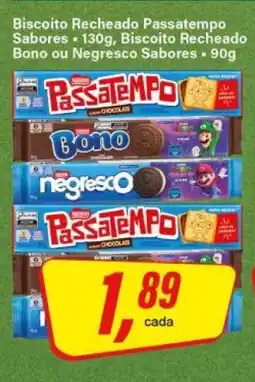 Rede Supermarket Biscoito Recheado Passatempo Sabores oferta