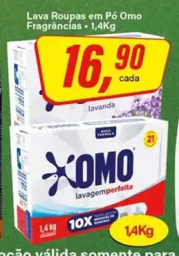 Rede Supermarket Lava Roupas em Pó OMO oferta