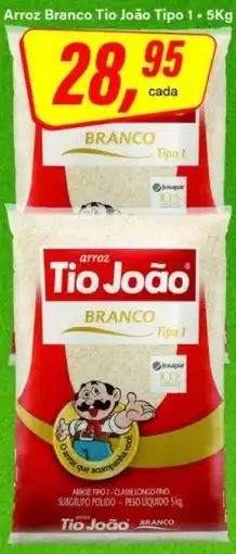 Rede Supermarket Arroz Branco Tio João Tipo 1 - 5Kg oferta