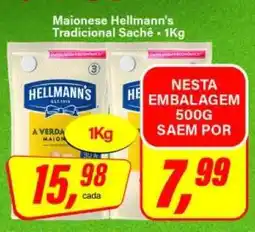 Rede Supermarket Maionese Hellmann's Tradicional Sachê oferta