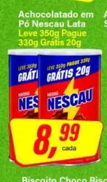 Rede Supermarket Achocolatado em Pó Nescau Lata oferta