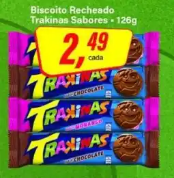 Rede Supermarket Biscoito Recheado Trakinas Sabores oferta