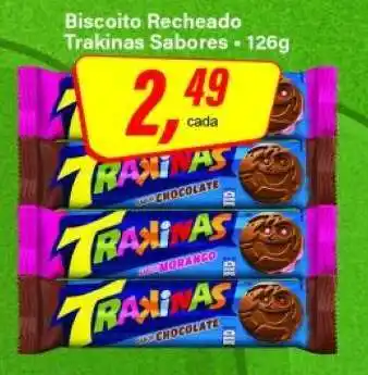 Rede Supermarket Biscoito Recheado Trakinas Sabores oferta