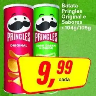 Rede Supermarket Batata Pringles Original e Sabores oferta