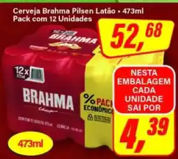 Rede Supermarket Cerveja Brahma Pilsen Latão oferta