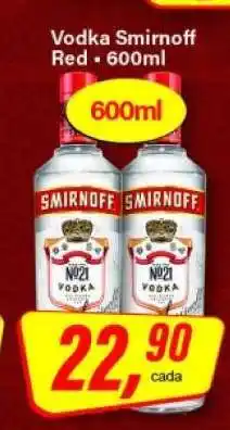 Rede Supermarket Vodka Smirnoff Red oferta