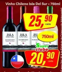 Rede Supermarket Vinho Chileno Isla Del Sur - 750ml oferta