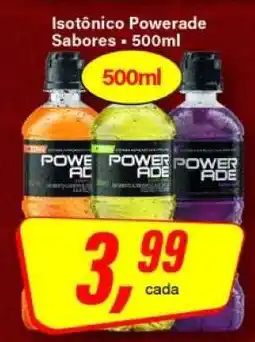 Rede Supermarket Isotônico Powerade Sabores oferta