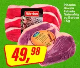 Rede Supermarket Picanha Bovina Fatiada Naturafrig ou Bordon oferta