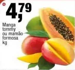 Frangolândia Manga tommy ou mamão formosa oferta