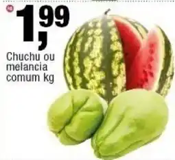 Frangolândia Chuchu ou melancia comum kg oferta