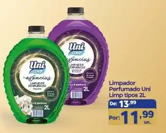 Limpador Perfumado Uni Limp tipos